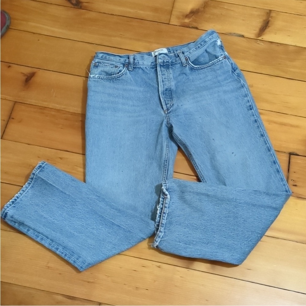 ⛱️🔥AGOLDE - Light Blue Relaxed Boot Jeans - 31